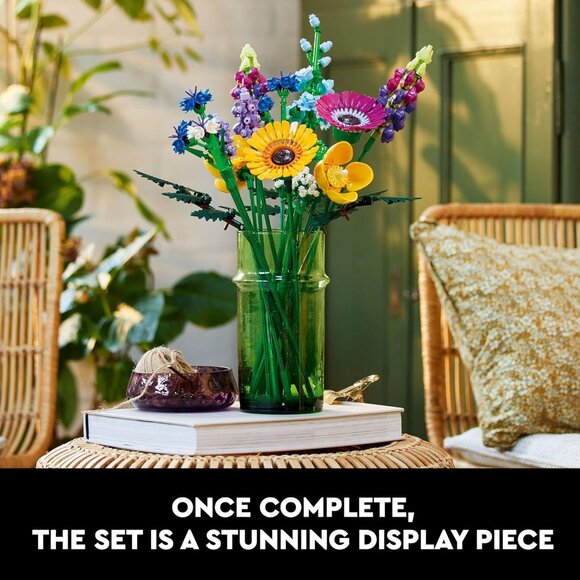 LEGO 10313 Botanicals Artificial Wildflower Bouquet Fake Flowers Building Set - Picture 14 of 16